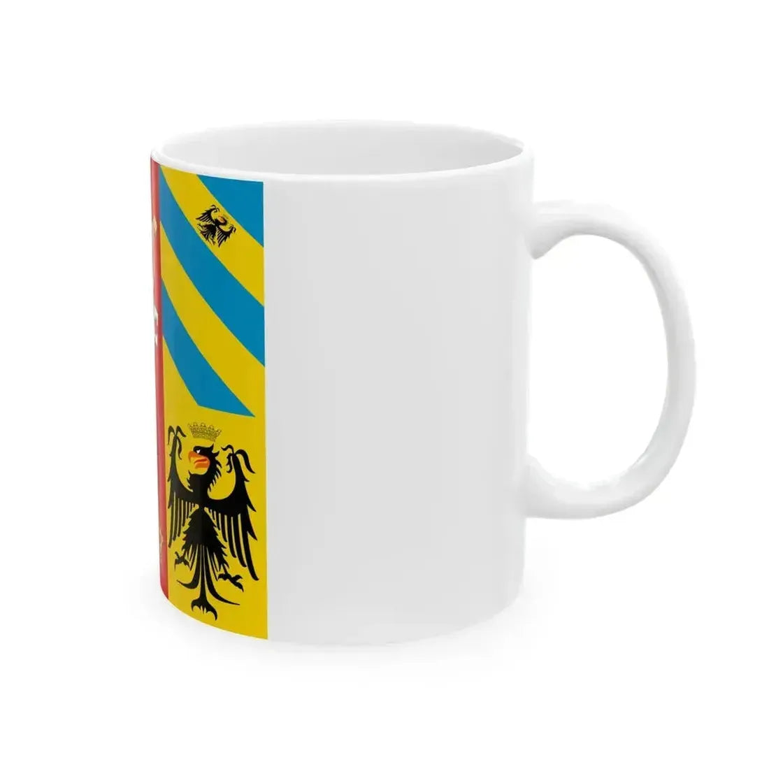 Banner of Arms of the Duchy of Urbino (Italy) White Coffee Mug - Go Mug Yourself