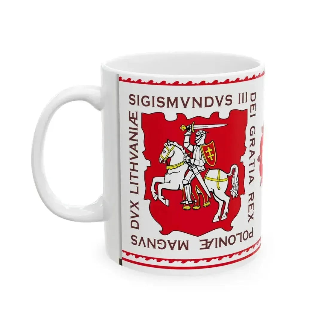 Banner of Duchy of Samogitia 1609-1618-1 (Lithuania) White Coffee Mug - Go Mug Yourself