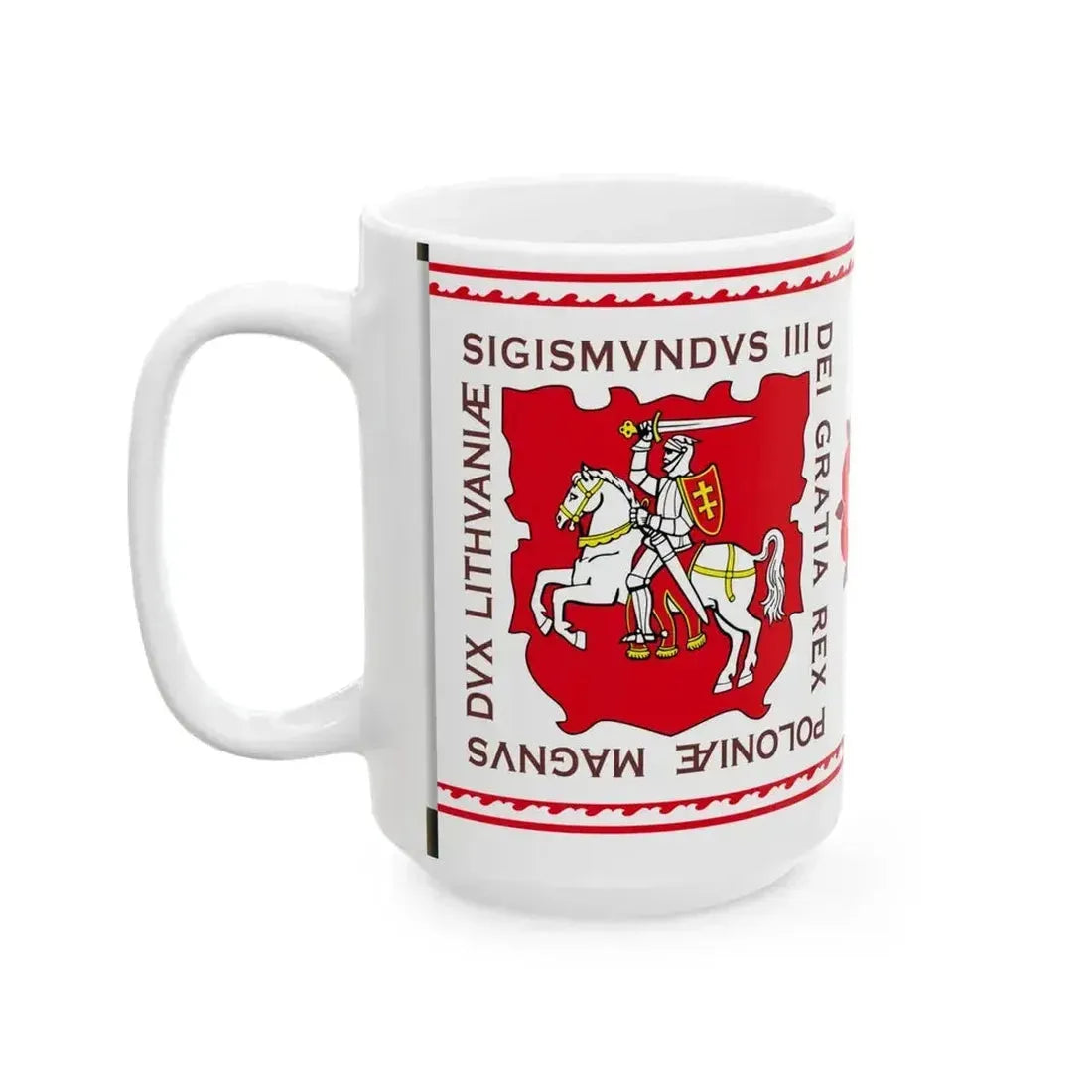 Banner of Duchy of Samogitia 1609-1618-1 (Lithuania) White Coffee Mug - Go Mug Yourself