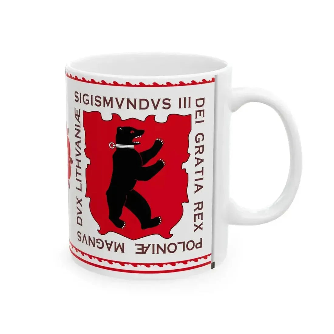 Banner of Duchy of Samogitia 1609-1618-2 (Lithuania) White Coffee Mug - Go Mug Yourself