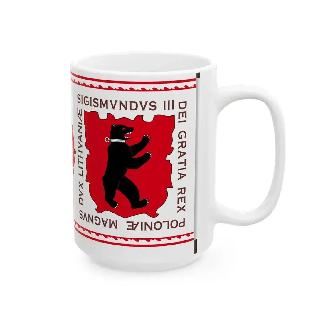 Banner of Duchy of Samogitia 1609-1618-2 (Lithuania) White Coffee Mug - Go Mug Yourself