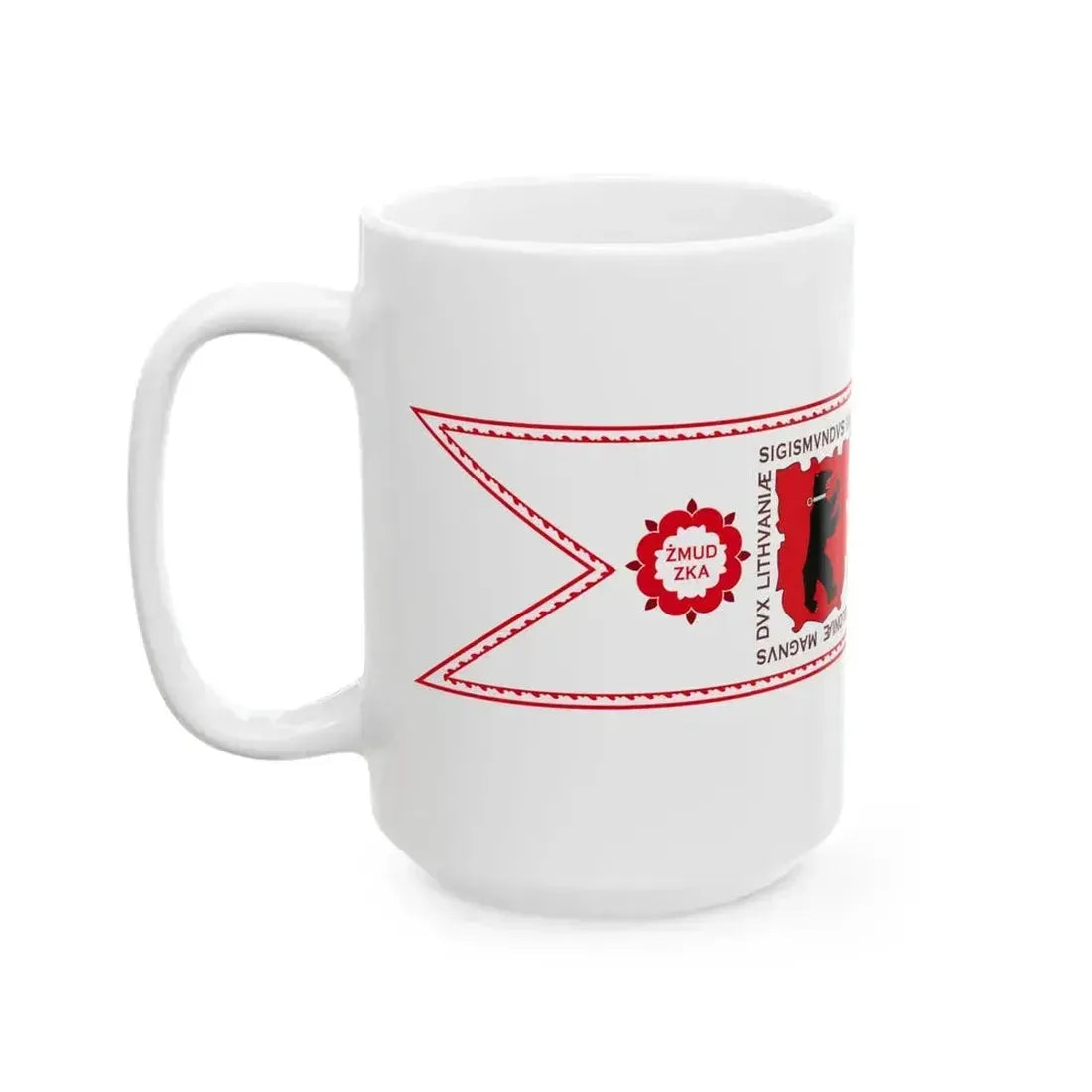 Banner of Duchy of Samogitia 1609-1618 (Lithuania) White Coffee Mug - Go Mug Yourself