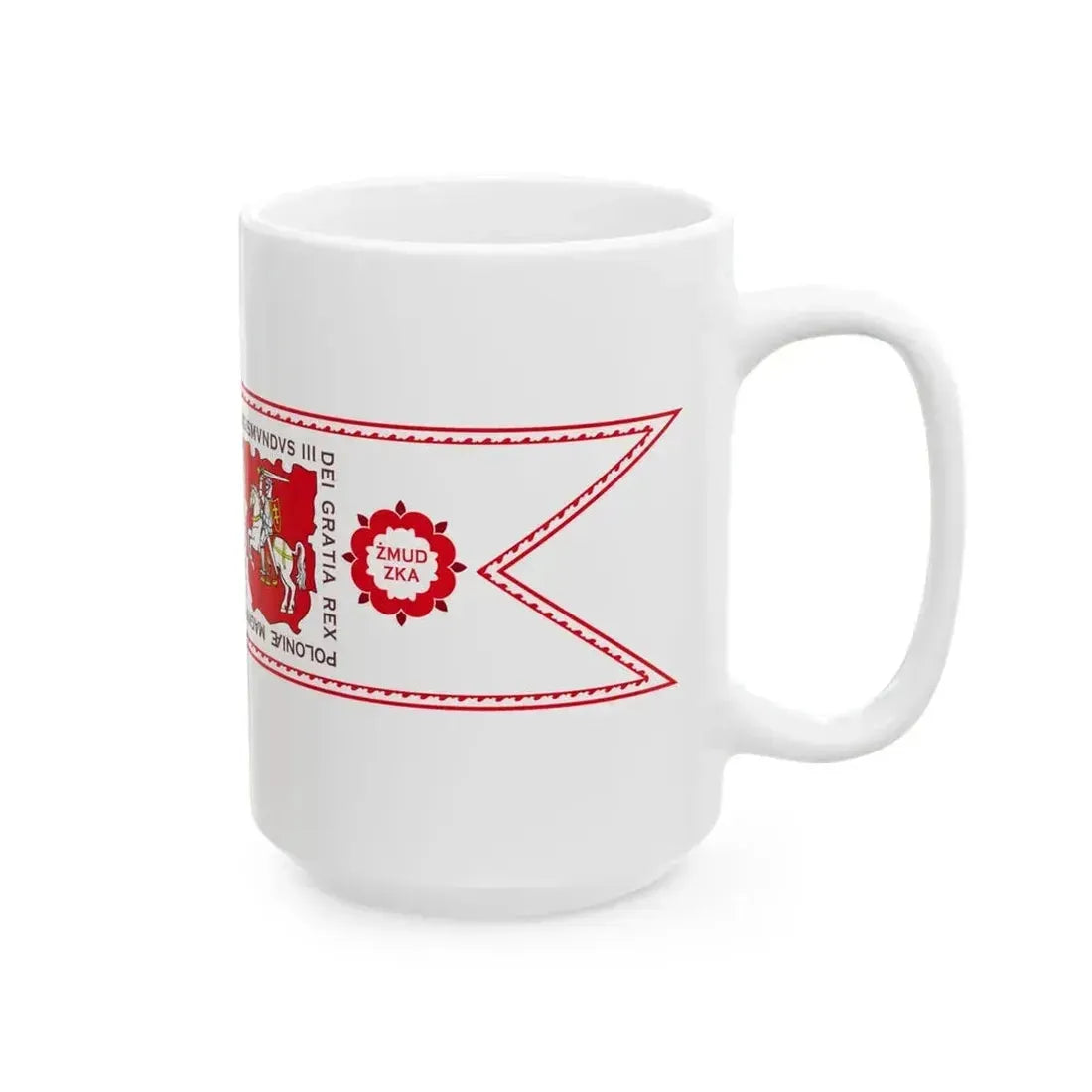 Banner of Duchy of Samogitia 1609-1618 (Lithuania) White Coffee Mug - Go Mug Yourself