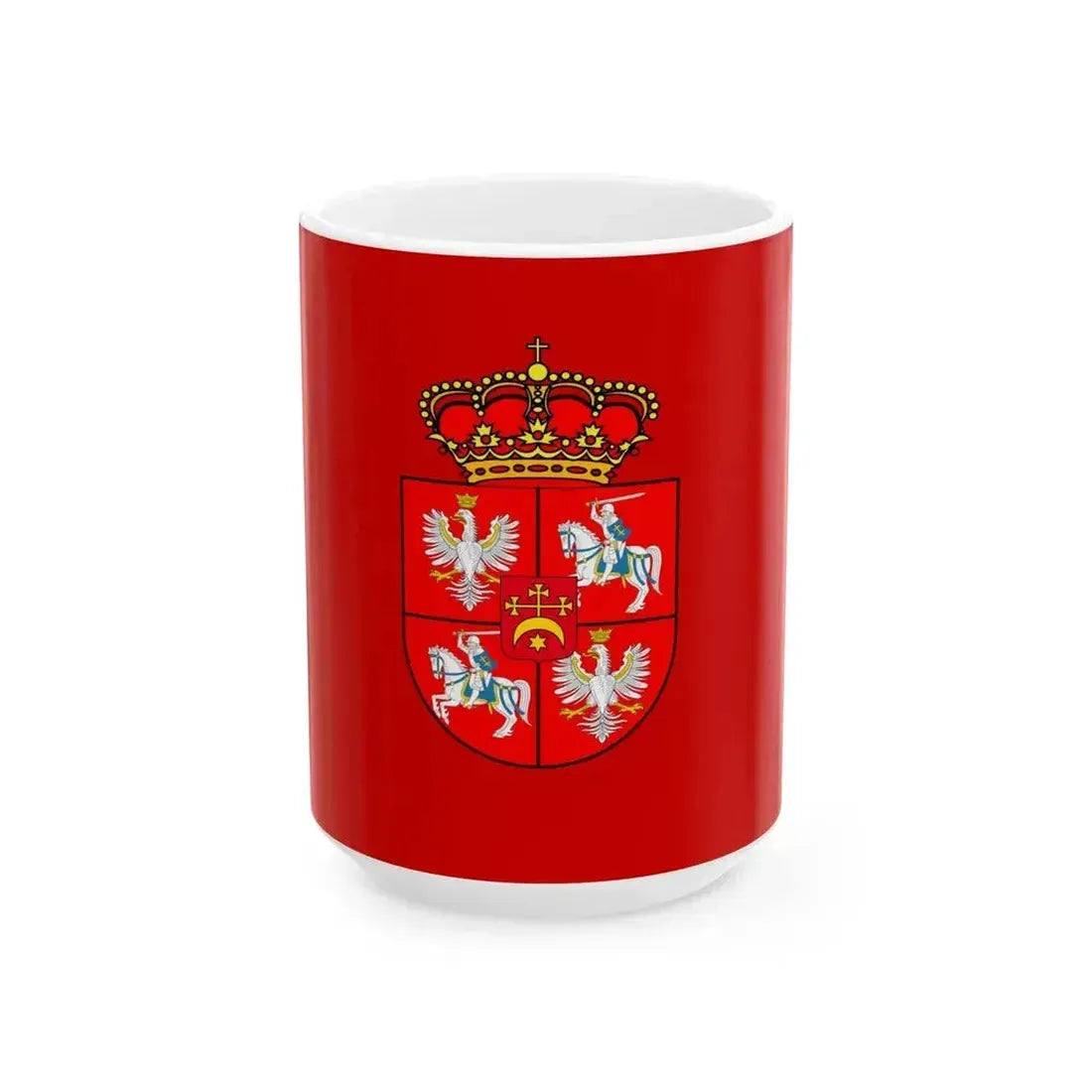 Banner of Michal Korybut Wisniowieckii (Lithuania) White Coffee Mug 15oz - Go Mug Yourself