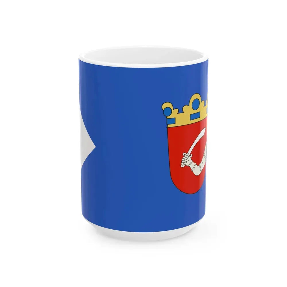 Banner of Rama Bosnia at Ferdinand IIs coronation 1618 (Bosnia and Herzegovina) White Coffee Mug 15oz - Go Mug Yourself