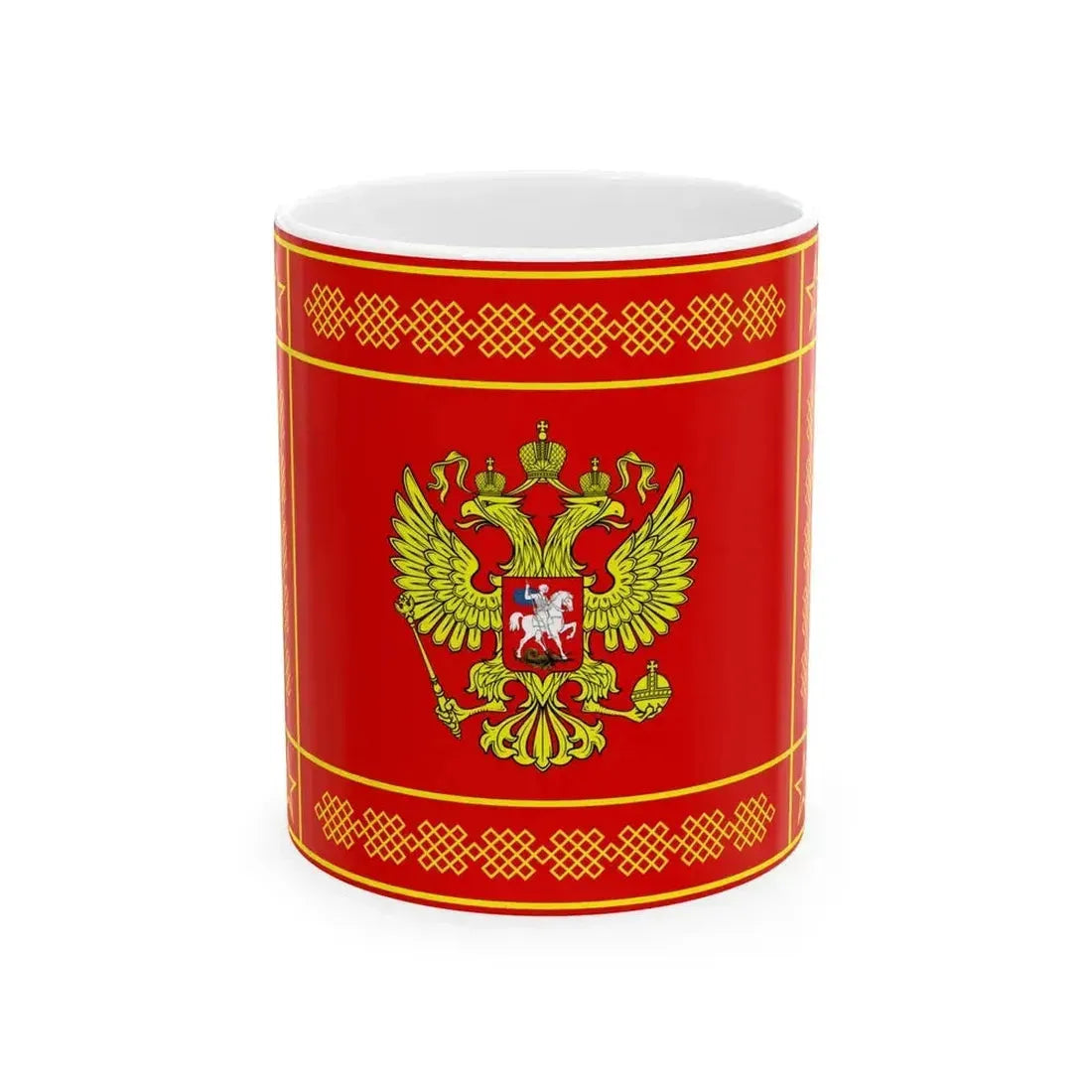 Banner of the Armed Forces of the Russian Federation obverse (Russia) White Coffee Mug 11oz - Go Mug Yourself