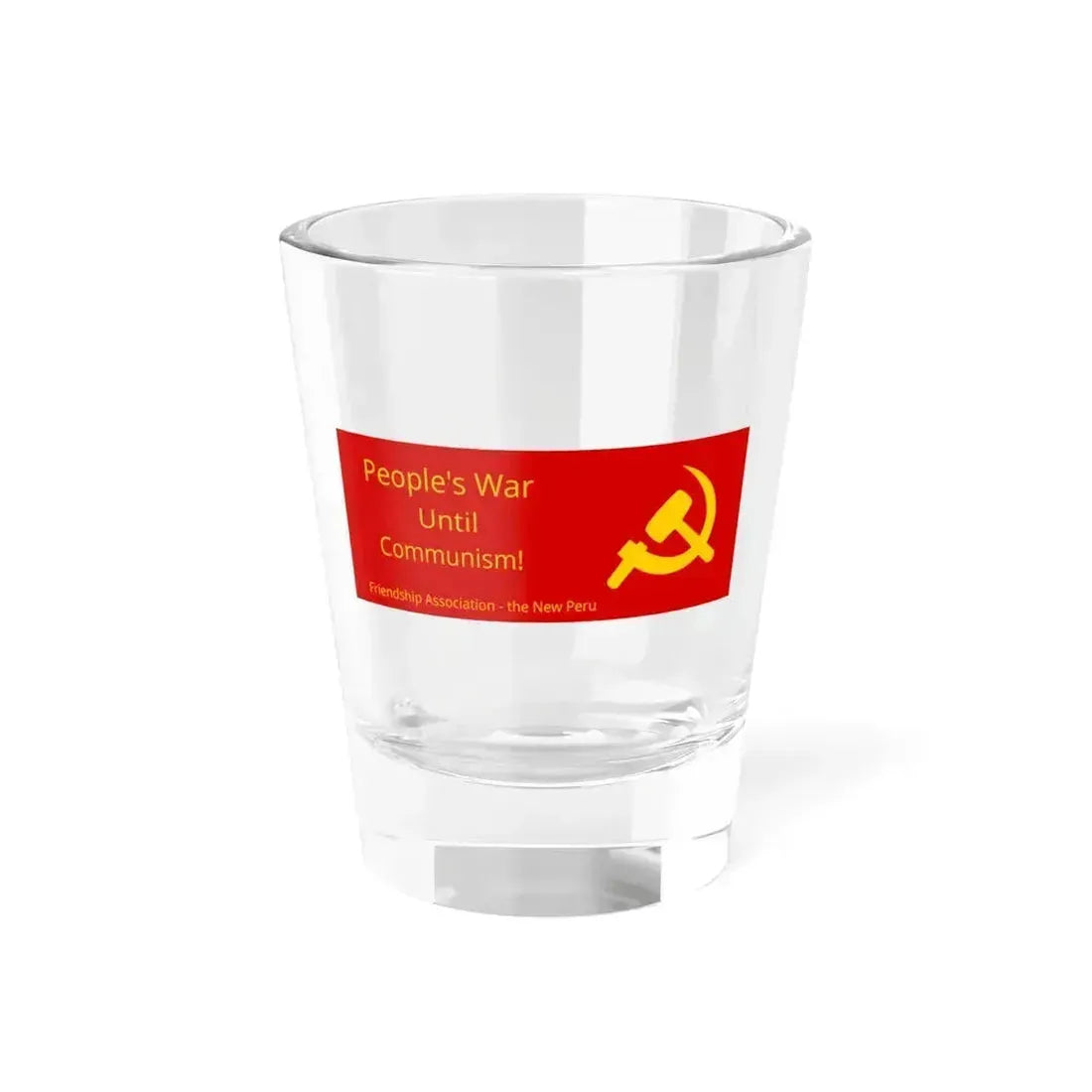 Banner of the Friendship Association-the New Peru (Peru) Shot Glass 1.5oz 1.5oz - Go Mug Yourself