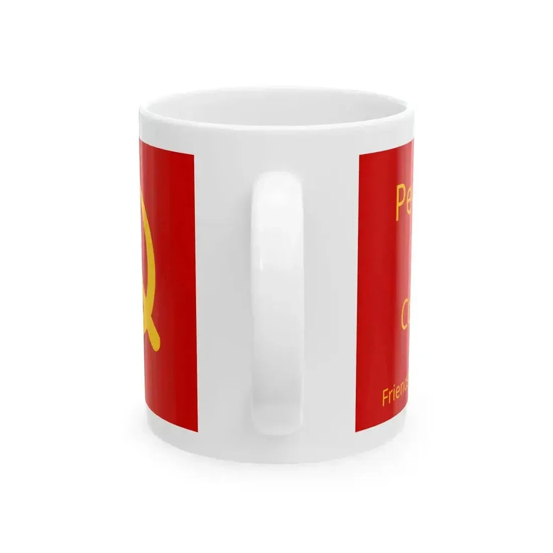 Banner of the Friendship Association-the New Peru (Peru) White Coffee Mug - Go Mug Yourself