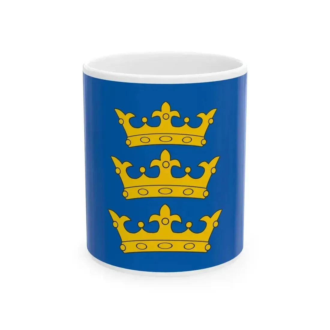 Banner of the Lordship of Ireland (Ireland) White Coffee Mug 11oz - Go Mug Yourself