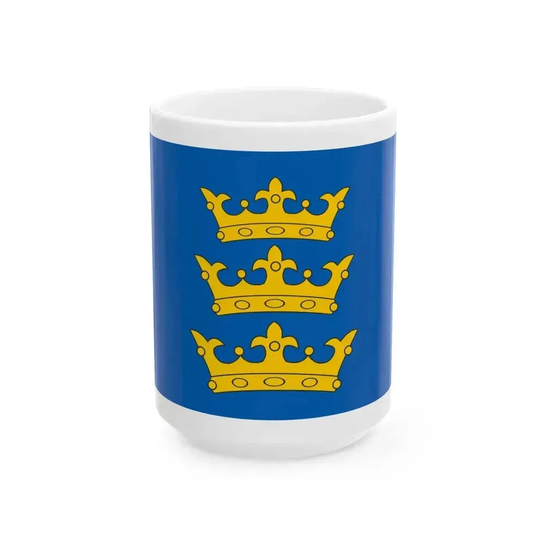 Banner of the Lordship of Ireland (Ireland) White Coffee Mug 15oz - Go Mug Yourself