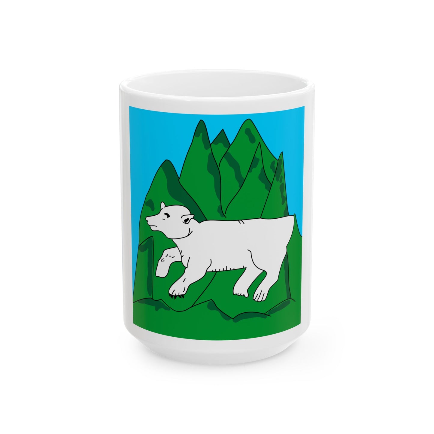 Banner of the Principality of Svaneti (Georgia) White Coffee Mug-15oz-Go Mug Yourself