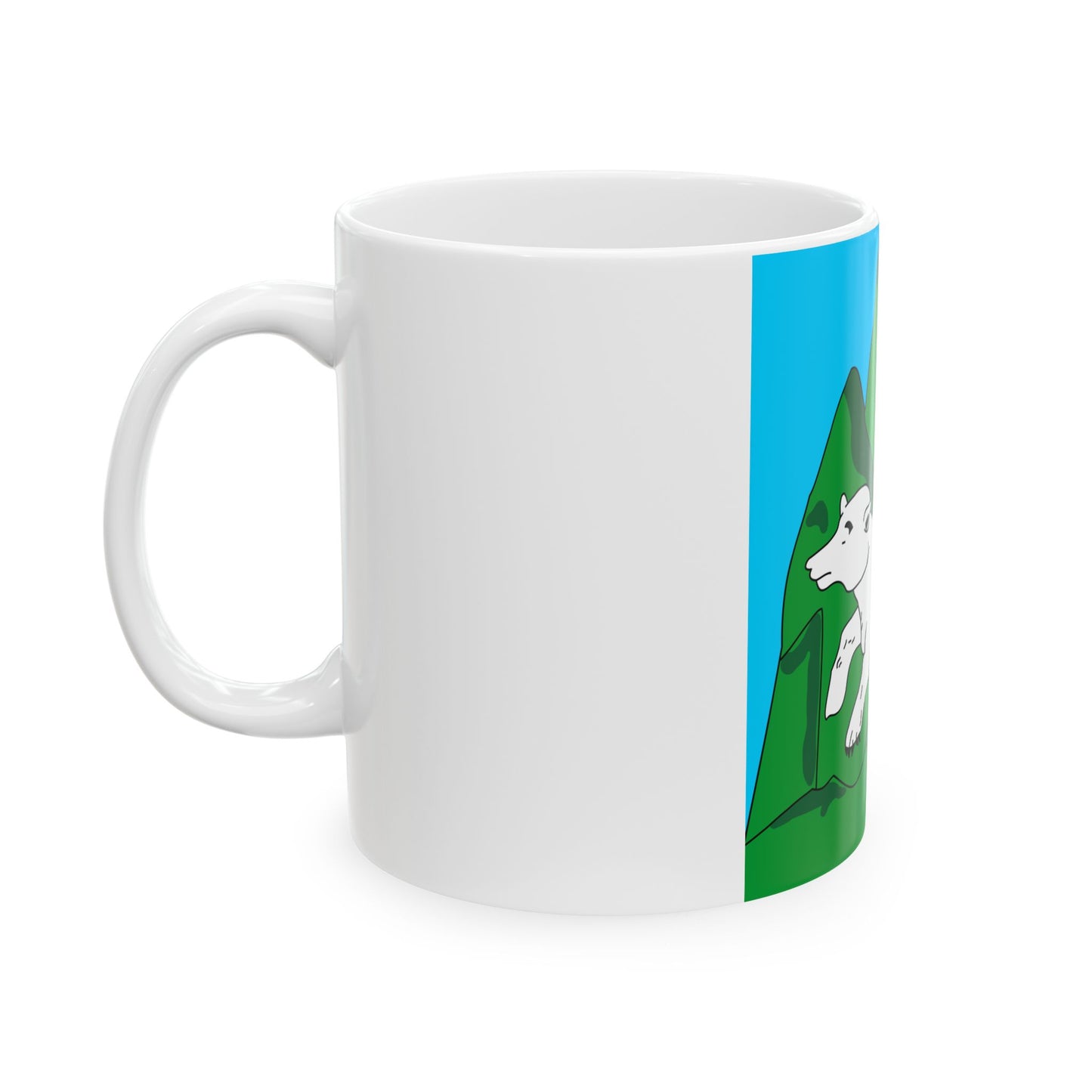 Banner of the Principality of Svaneti (Georgia) White Coffee Mug-Go Mug Yourself