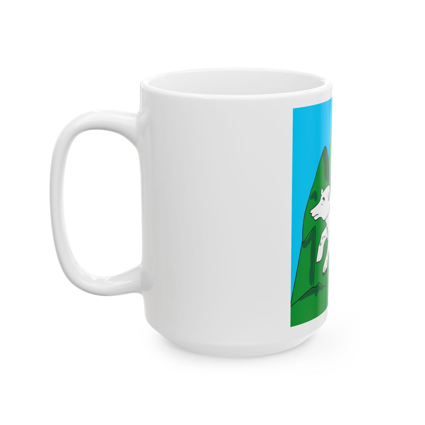 Banner of the Principality of Svaneti (Georgia) White Coffee Mug-Go Mug Yourself