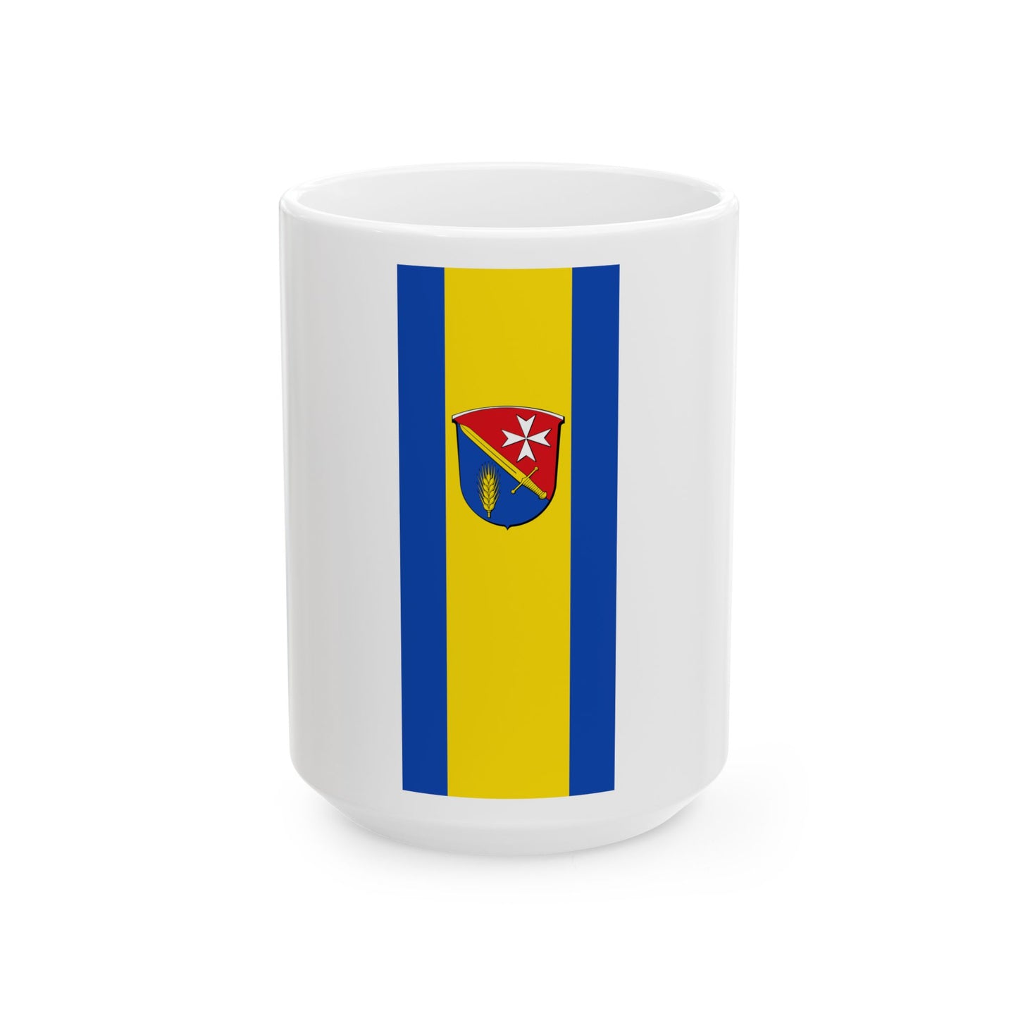 Banner Udenhausen Grebenau (Germany) White Coffee Mug-15oz-Go Mug Yourself