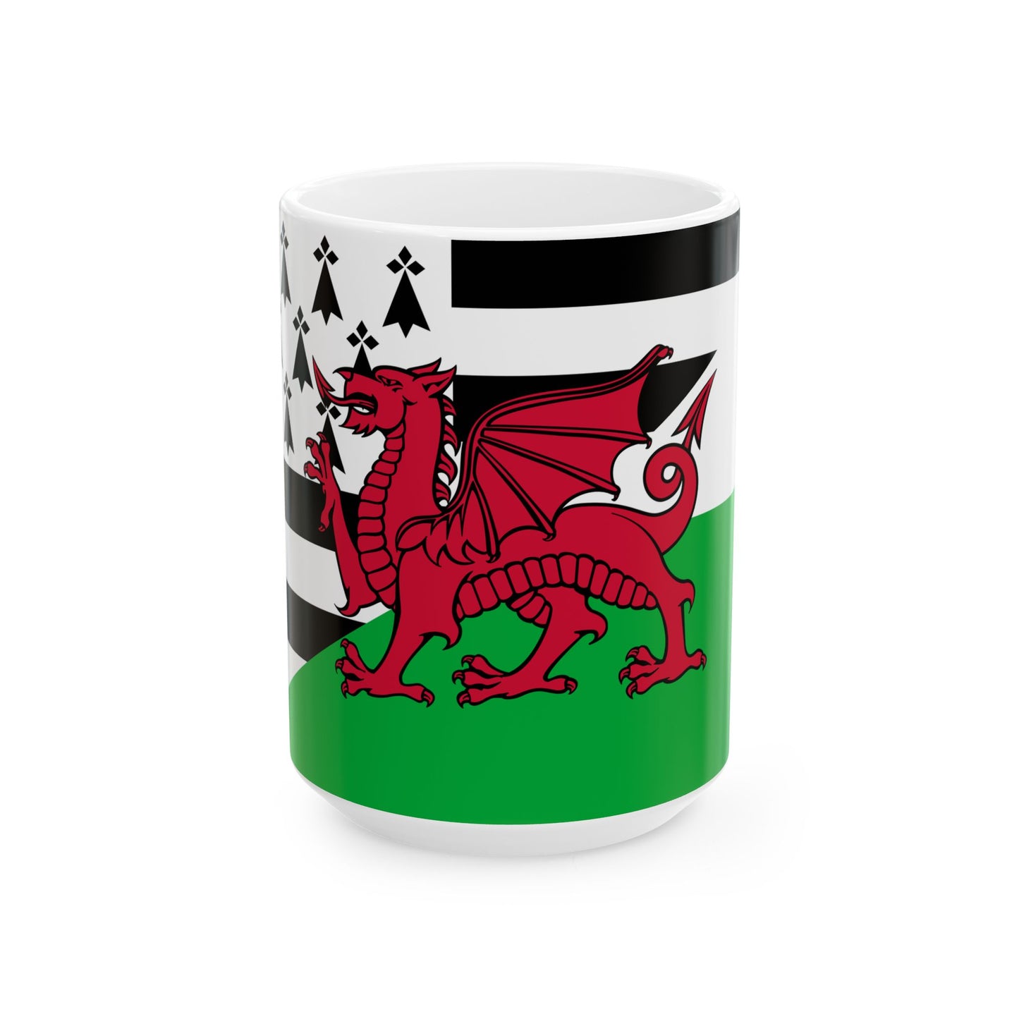 Banniel Breizh Kembre (Belgium) White Coffee Mug-15oz-Go Mug Yourself