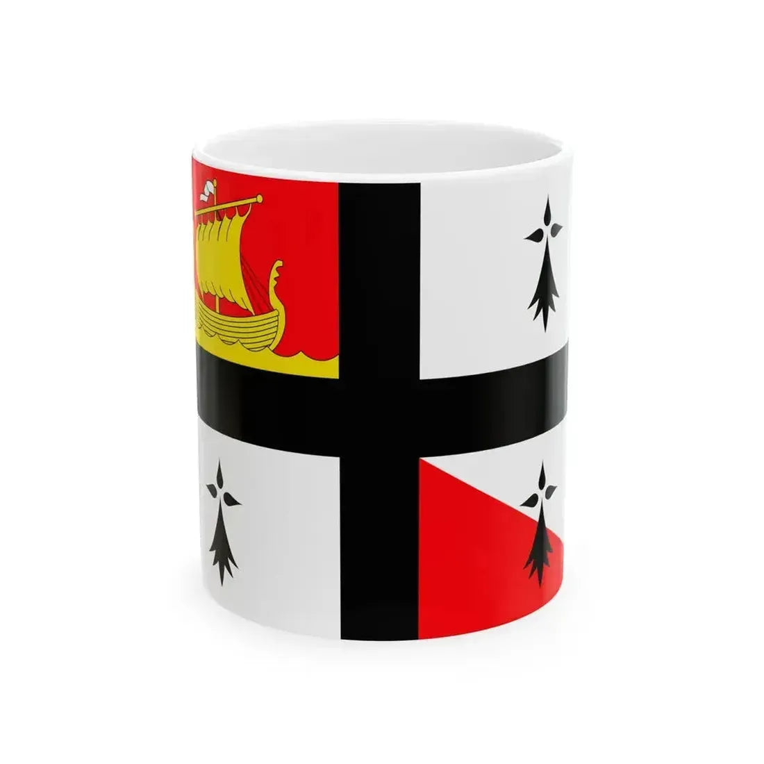 Banniel bro gwenrann (Belgium) White Coffee Mug 11oz - Go Mug Yourself