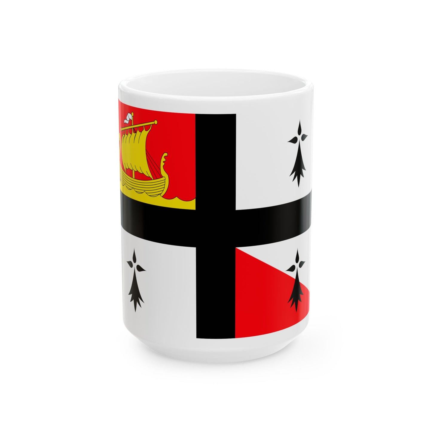 Banniel bro gwenrann (Belgium) White Coffee Mug-15oz-Go Mug Yourself