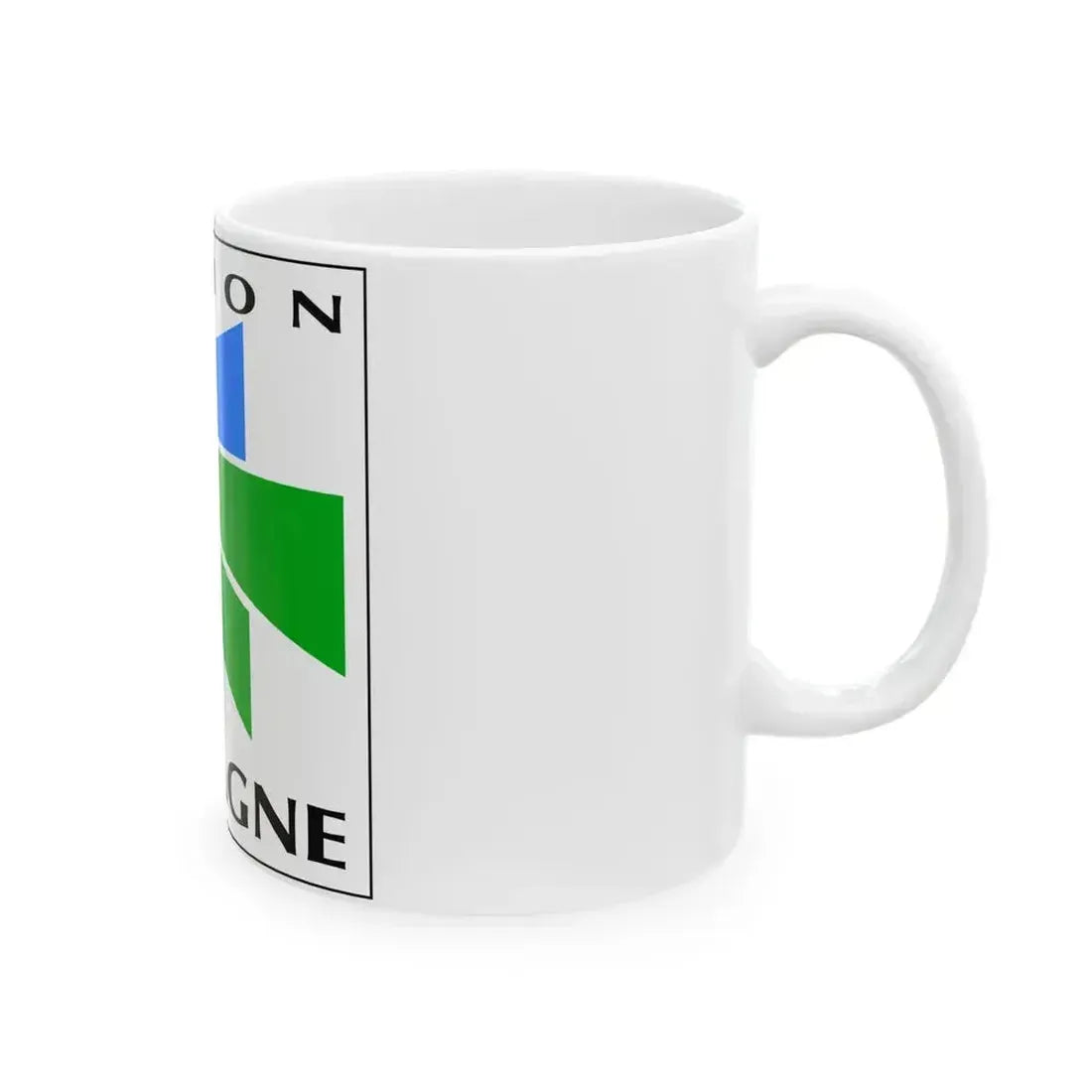 Banniel logo rannvro Breizh 1988-2005 (France) White Coffee Mug - Go Mug Yourself