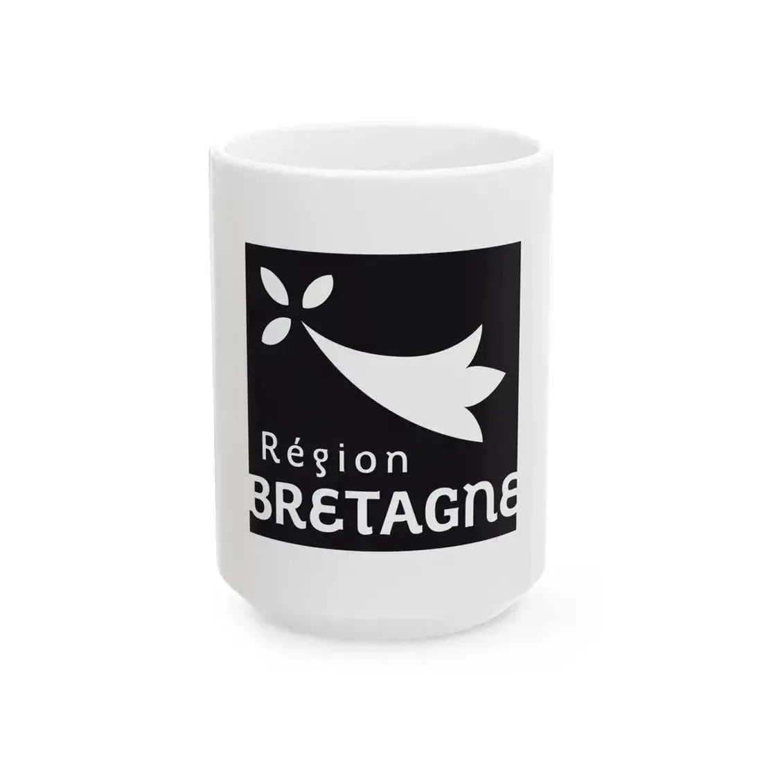 Banniel logo rannvro Breizh (France) White Coffee Mug 15oz - Go Mug Yourself
