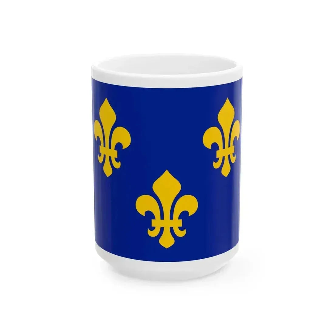 Banniere de France style 1700 (France) White Coffee Mug 15oz - Go Mug Yourself