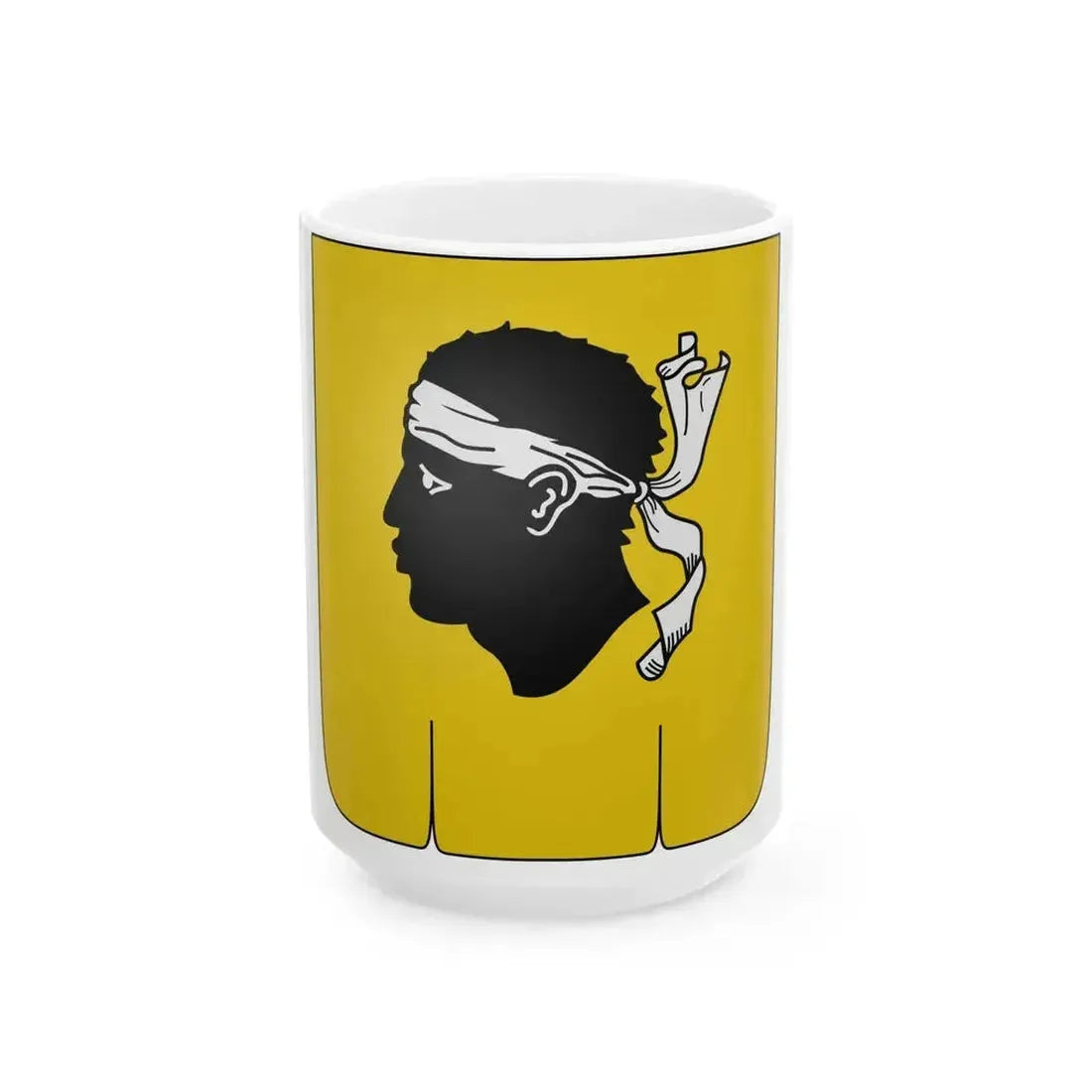 Banniere Royaume de Corse selon Gelre (France) White Coffee Mug 15oz - Go Mug Yourself