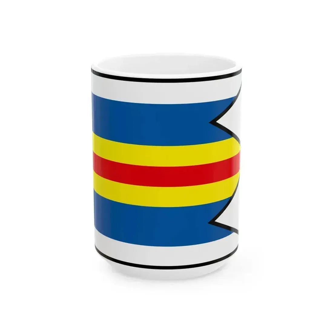Banov Nove Zamky Flag (Slovakia) White Coffee Mug 15oz - Go Mug Yourself