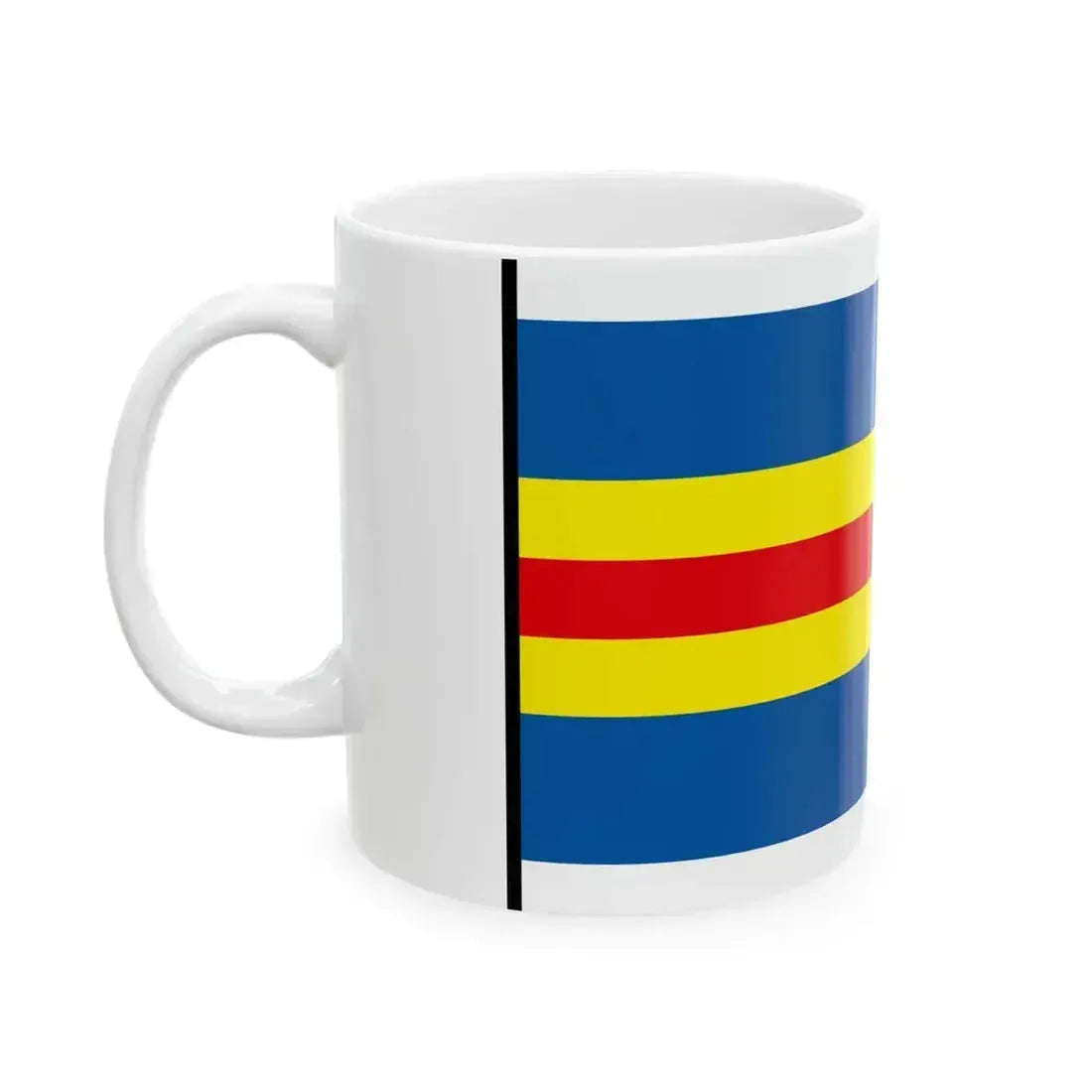 Banov Nove Zamky Flag (Slovakia) White Coffee Mug - Go Mug Yourself