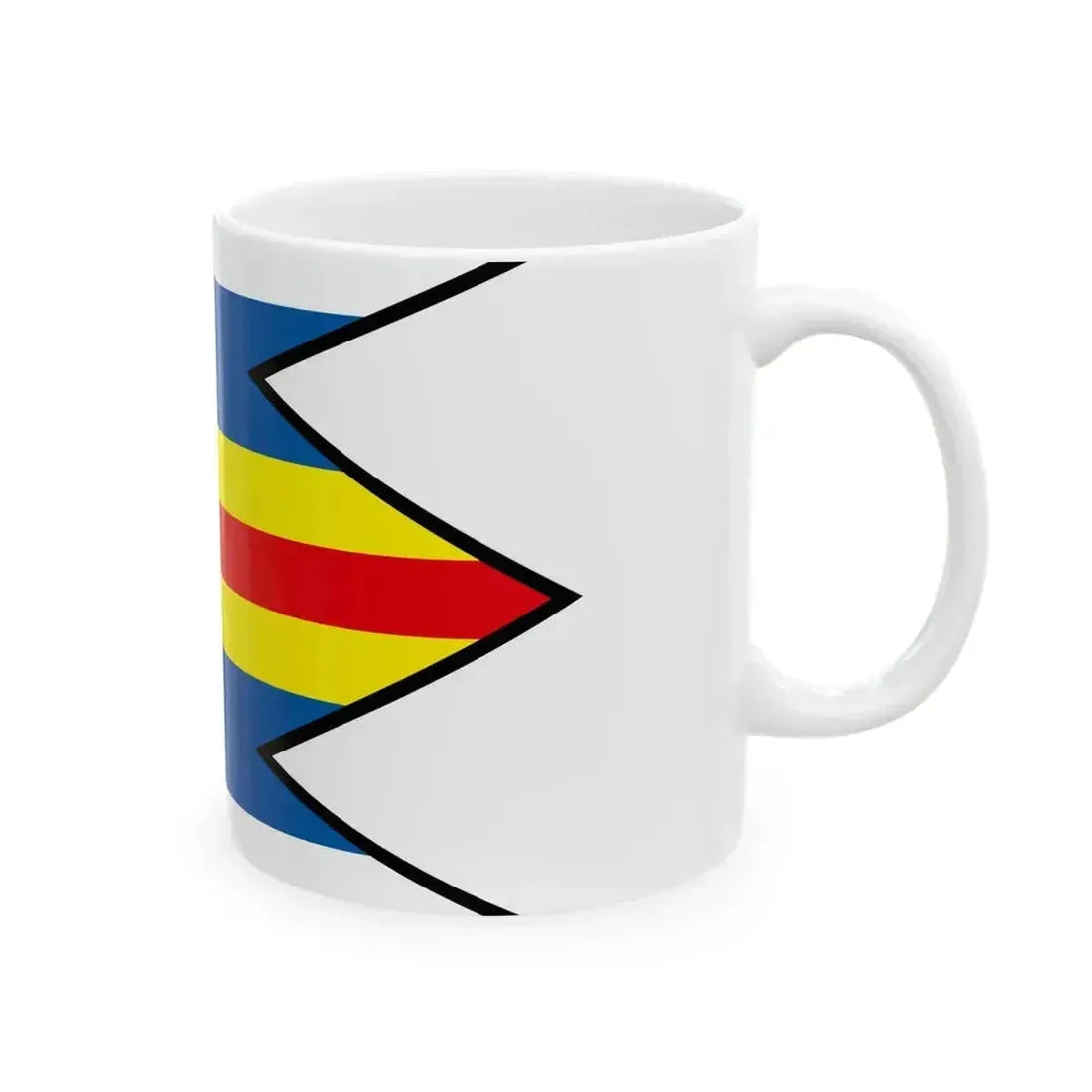 Banov Nove Zamky Flag (Slovakia) White Coffee Mug - Go Mug Yourself