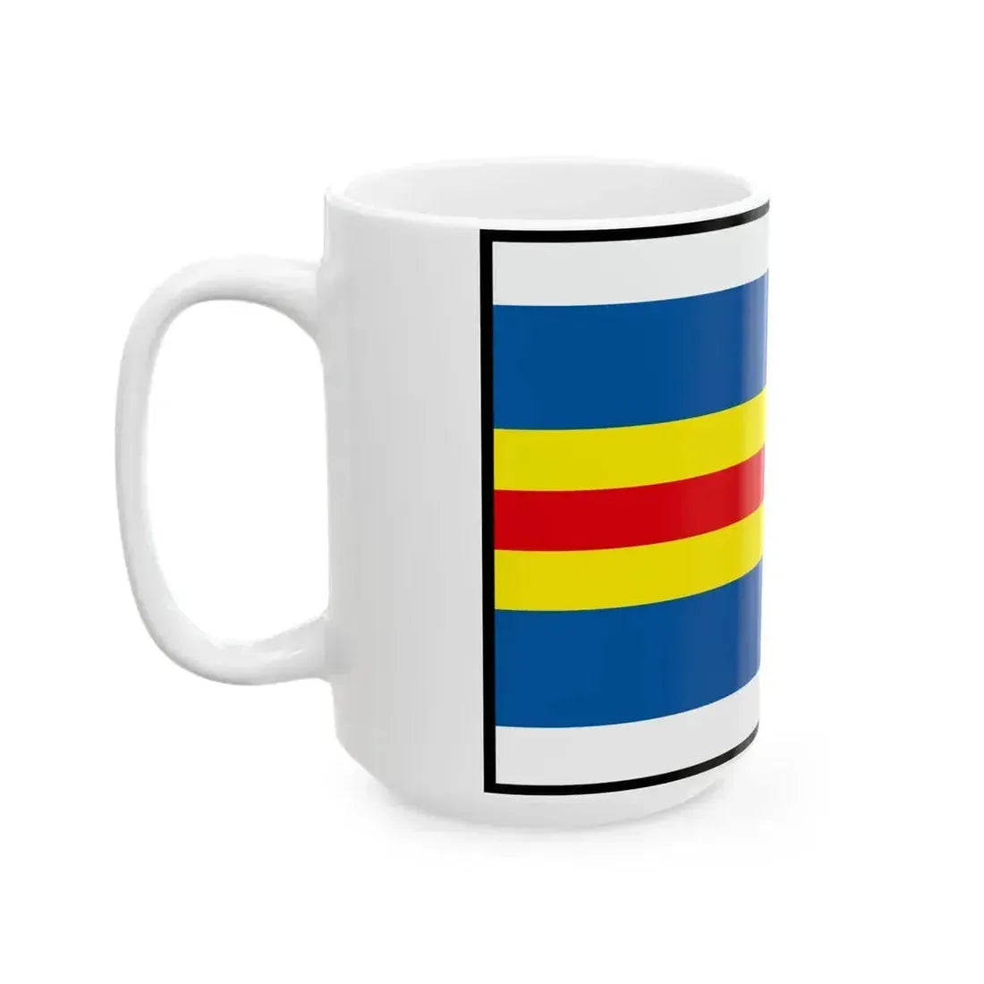 Banov Nove Zamky Flag (Slovakia) White Coffee Mug - Go Mug Yourself