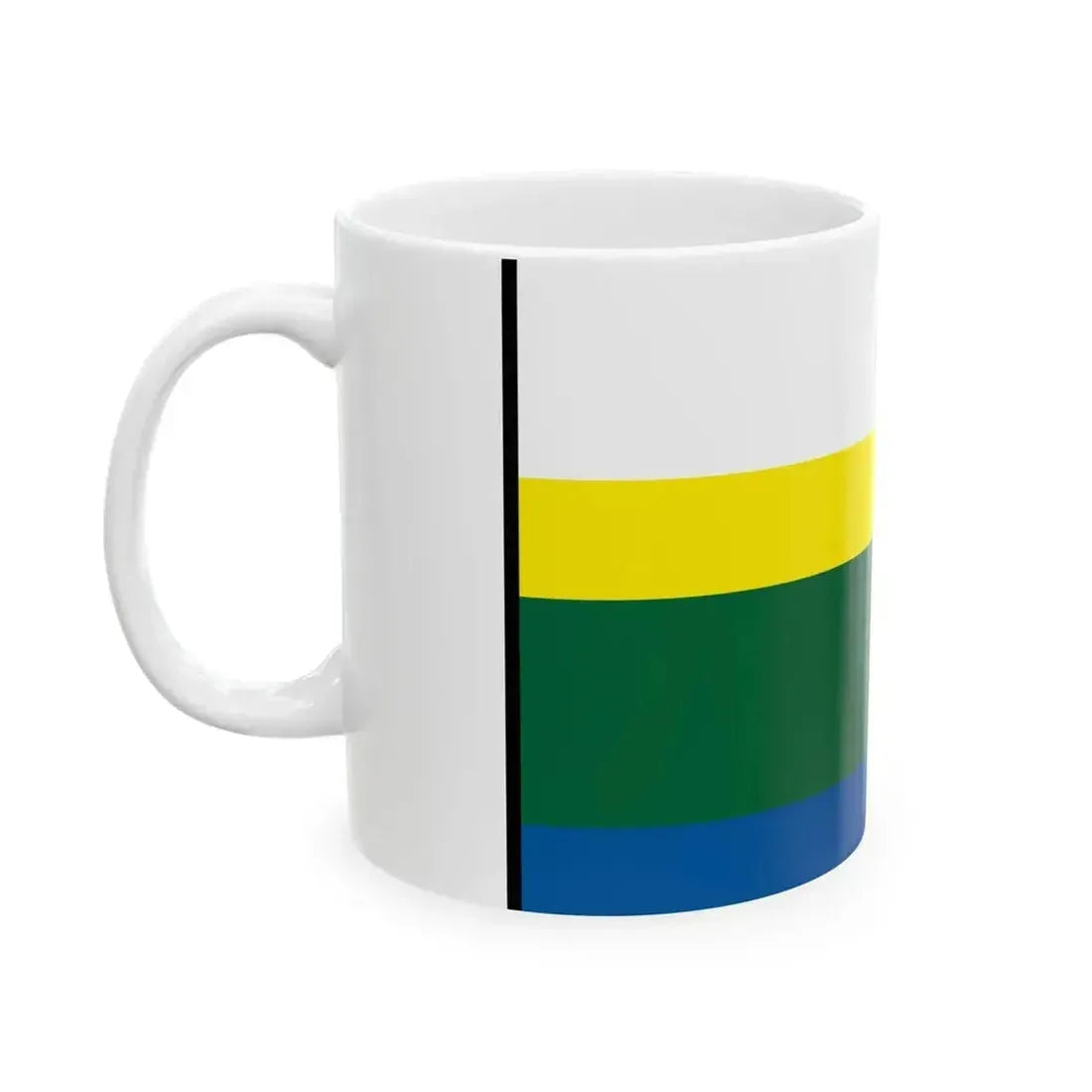 Banovce Nad Ondavou Michalovce Flag (Slovakia) White Coffee Mug - Go Mug Yourself