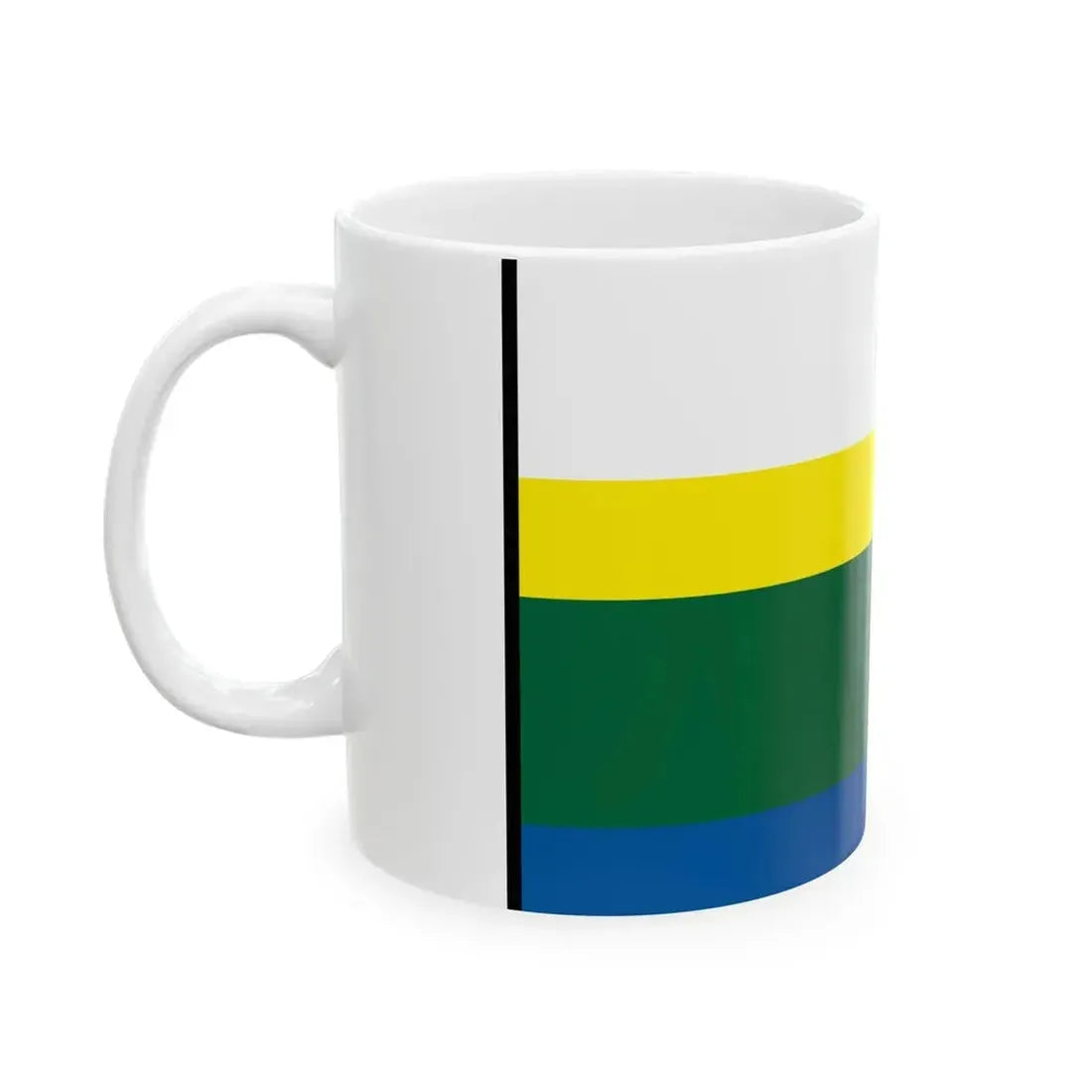 Banovce Nad Ondavou Michalovce Flag (Slovakia) White Coffee Mug - Go Mug Yourself