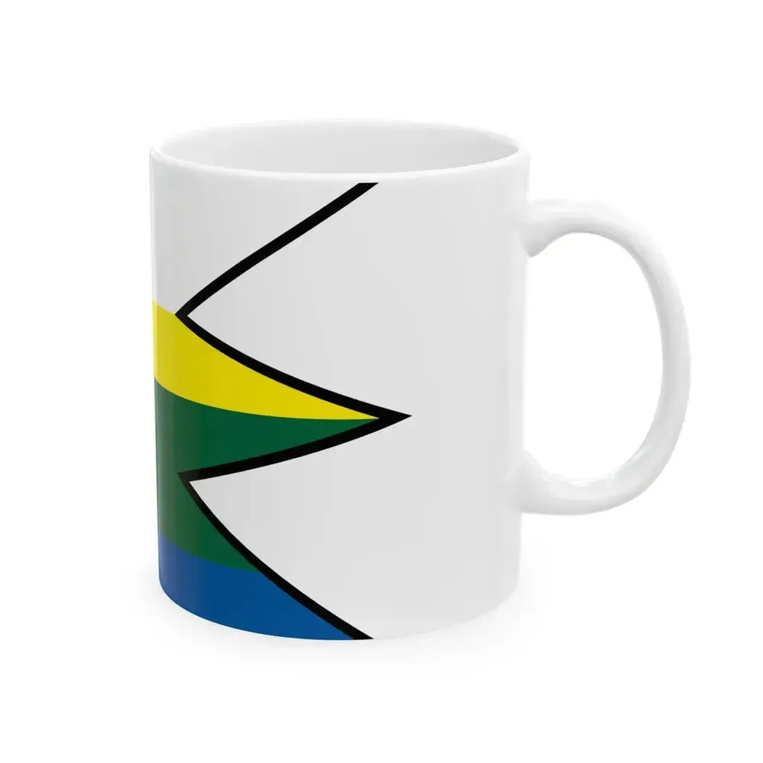 Banovce Nad Ondavou Michalovce Flag (Slovakia) White Coffee Mug - Go Mug Yourself