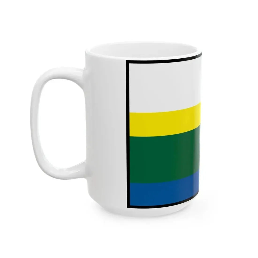 Banovce Nad Ondavou Michalovce Flag (Slovakia) White Coffee Mug - Go Mug Yourself