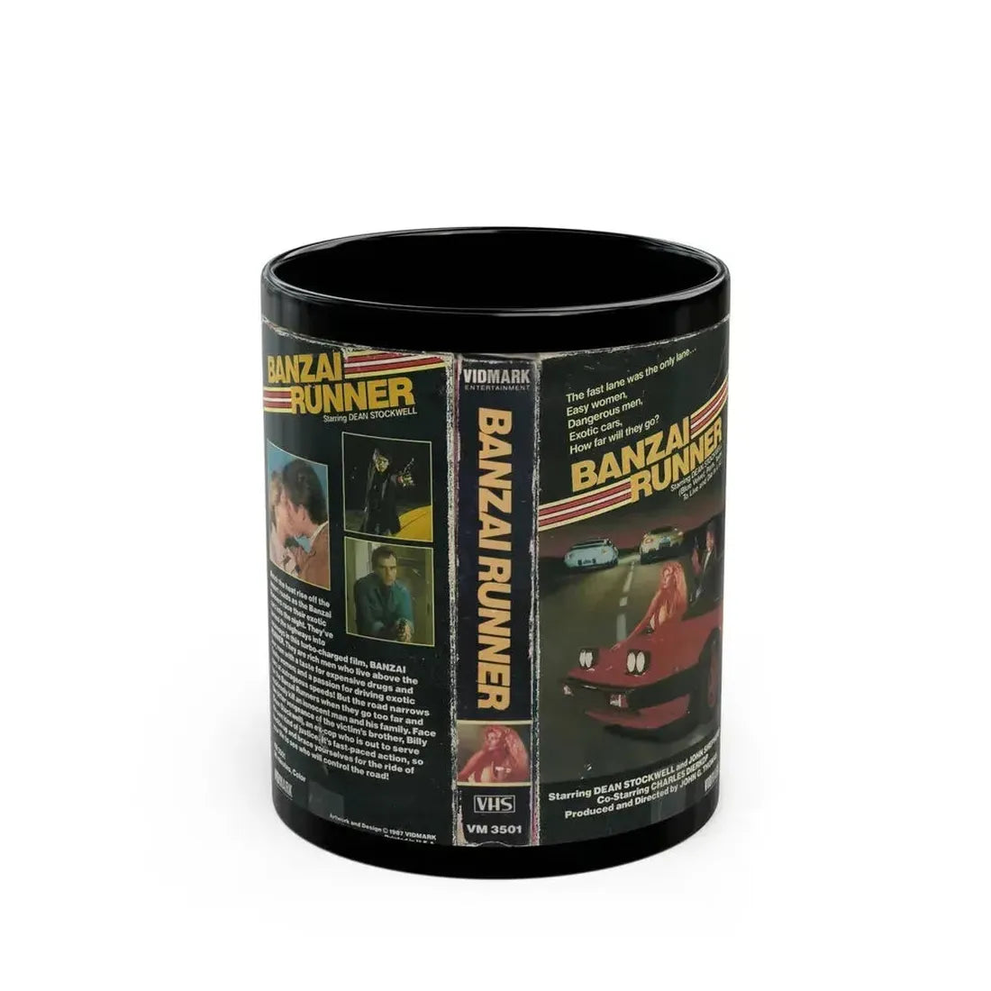 BANZAI RUNNER (VHS COVER) - Black Coffee Mug 11oz - Go Mug Yourself