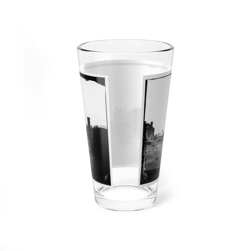 Baptist Church, Fredericksburg, Virginia, From The Backyard Of The Sanitary Commission Depot (U.S. Civil War) Pint Glass 16oz - Go Mug Yourself