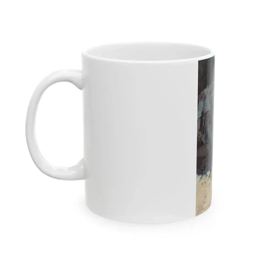 Bar-20 Yarns, The Outing Magazine interior illustration, April 1906 - White Coffee Mug - Go Mug Yourself