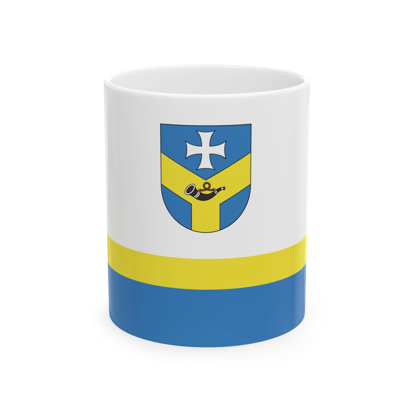 Baran city flag (Belarus) White Coffee Mug-11oz-Go Mug Yourself