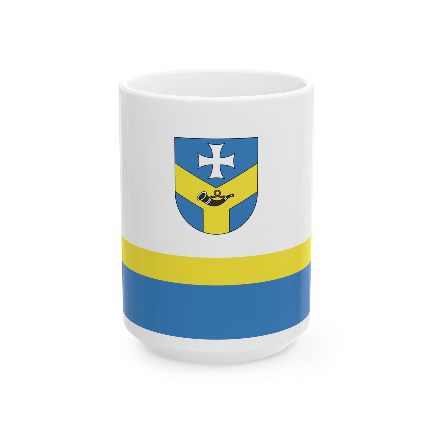Baran city flag (Belarus) White Coffee Mug-15oz-Go Mug Yourself