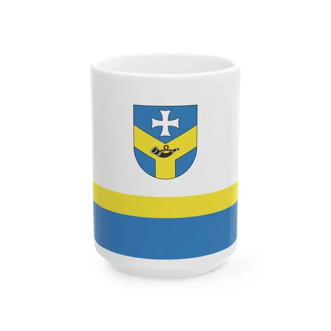 Baran city flag (Belarus) White Coffee Mug 15oz - Go Mug Yourself