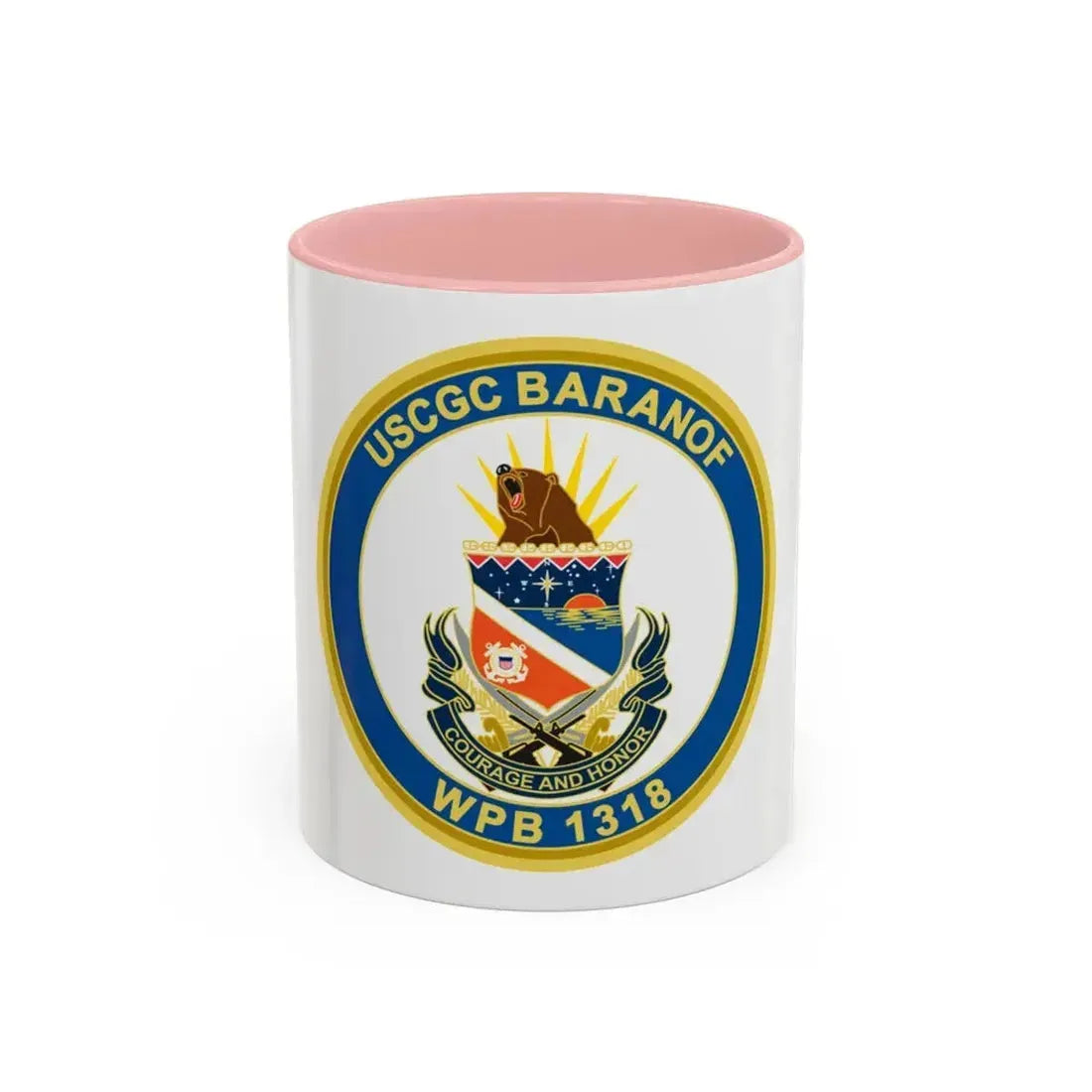 Baranof WPB 1318 (U.S. Coast Guard) Accent Coffee Mug 11oz Pink - Go Mug Yourself