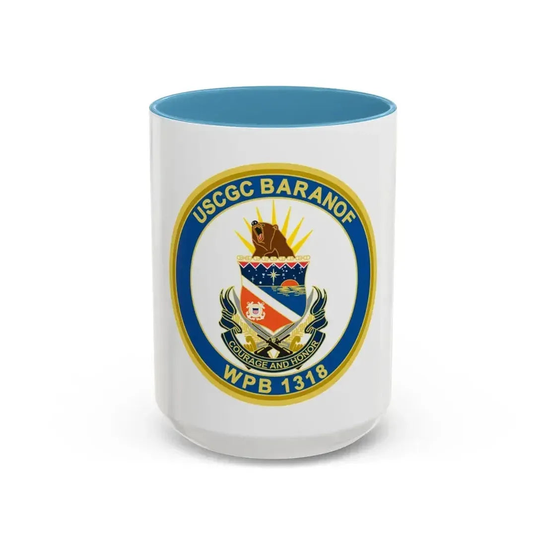 Baranof WPB 1318 (U.S. Coast Guard) Accent Coffee Mug 15oz Light Blue - Go Mug Yourself