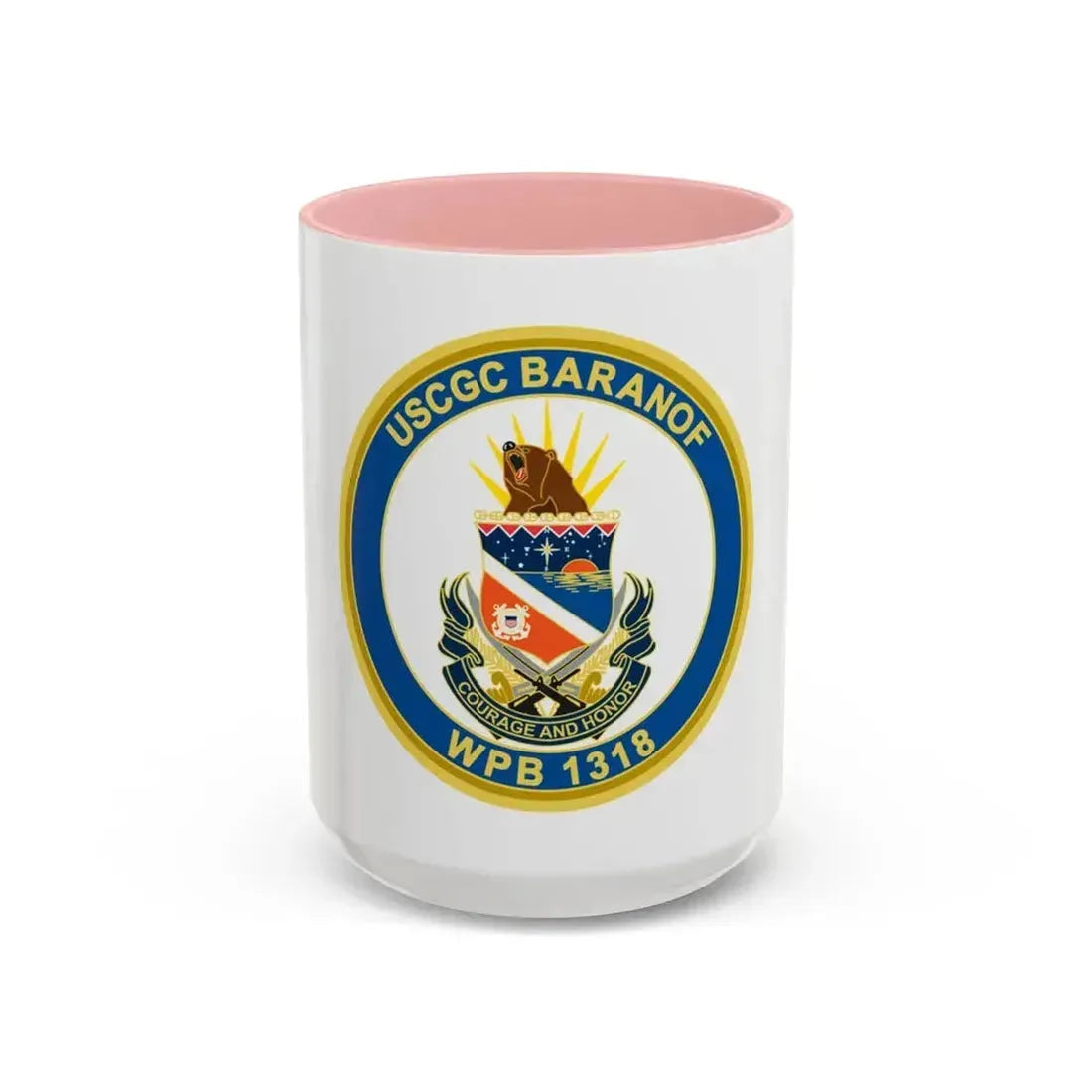 Baranof WPB 1318 (U.S. Coast Guard) Accent Coffee Mug 15oz Pink - Go Mug Yourself