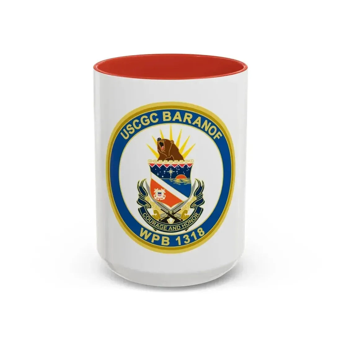 Baranof WPB 1318 (U.S. Coast Guard) Accent Coffee Mug 15oz Red - Go Mug Yourself