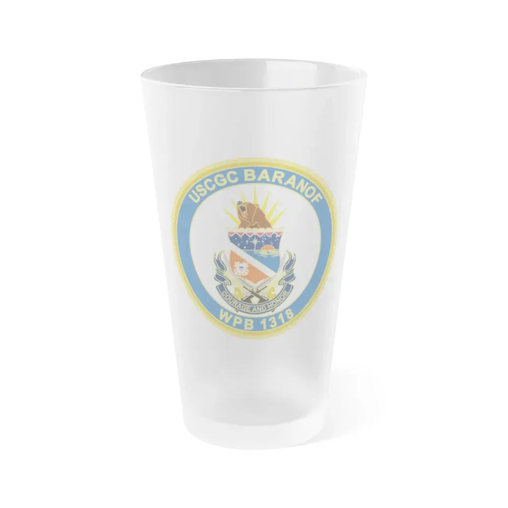 Baranof WPB 1318 (U.S. Coast Guard) Frosted Pint Glass 16oz Default Title - Go Mug Yourself