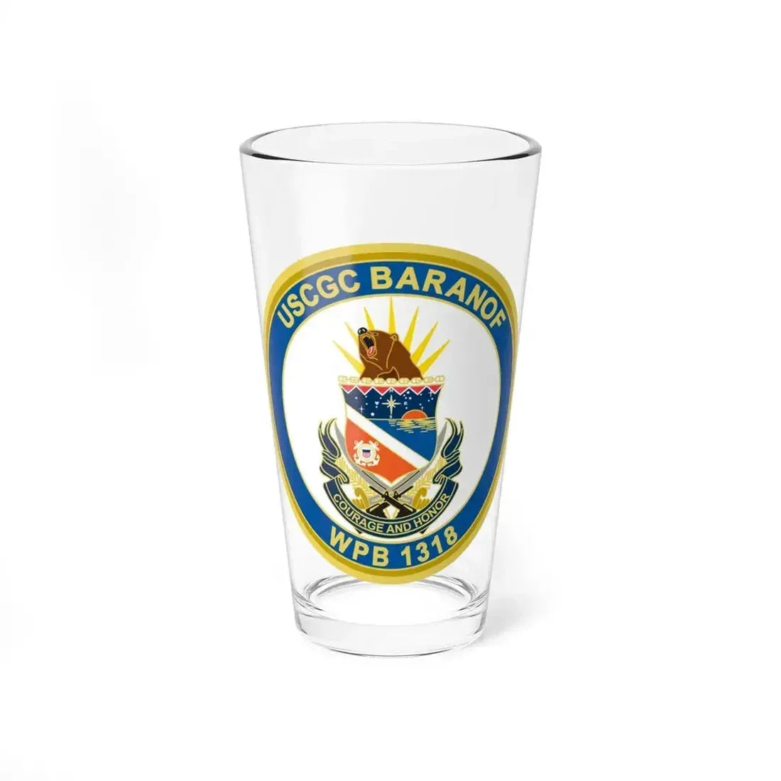 Baranof WPB 1318 (U.S. Coast Guard) Pint Glass 16oz 16oz - Go Mug Yourself