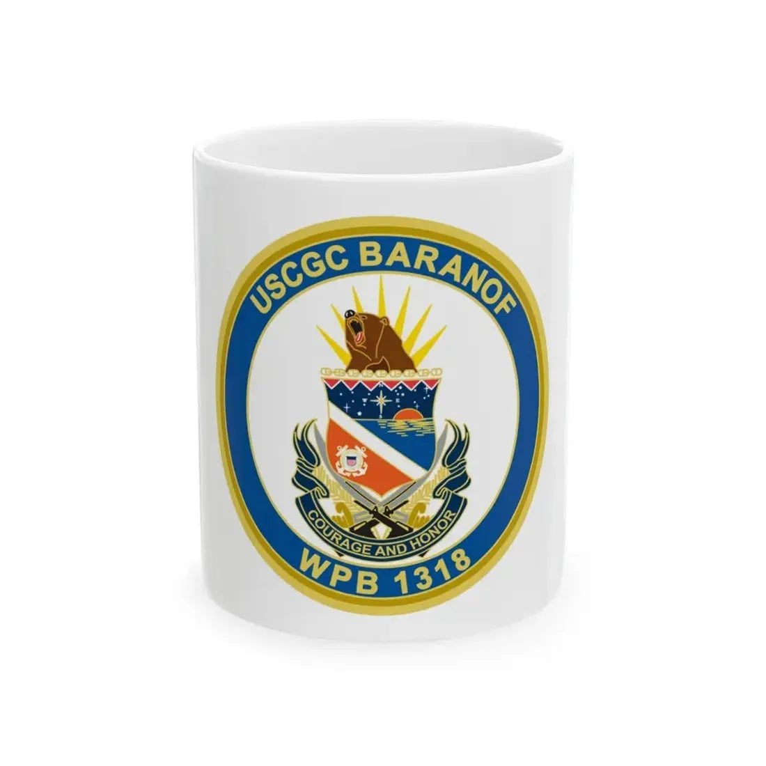 Baranof WPB 1318 (U.S. Coast Guard) White Coffee Mug 11oz - Go Mug Yourself