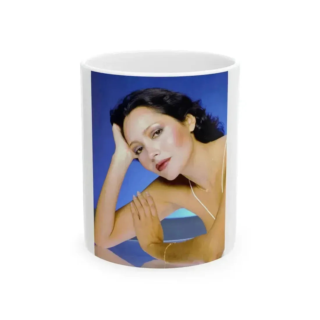 Barbara Carrera #103 (Vintage Female Icon) White Coffee Mug 11oz - Go Mug Yourself