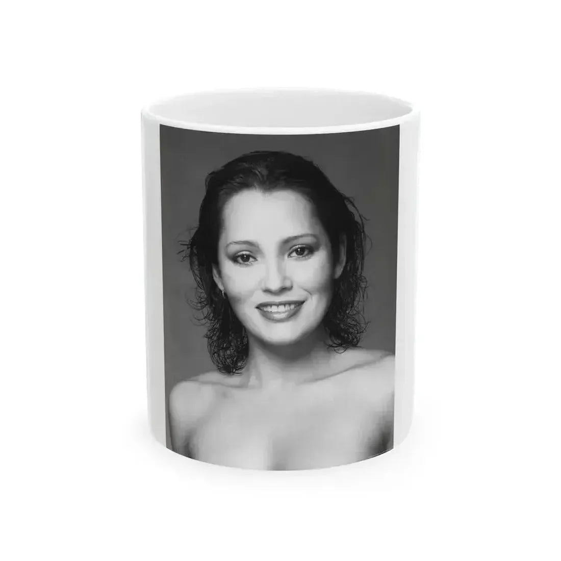 Barbara Carrera #104 (Vintage Female Icon) White Coffee Mug 11oz - Go Mug Yourself