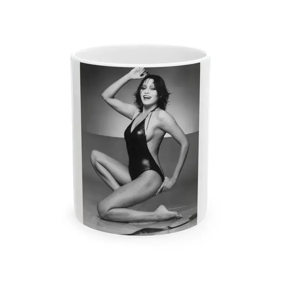 Barbara Carrera #105 (Vintage Female Icon) White Coffee Mug 11oz - Go Mug Yourself