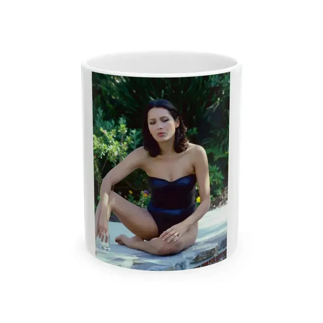 Barbara Carrera #106 (Vintage Female Icon) White Coffee Mug 11oz - Go Mug Yourself